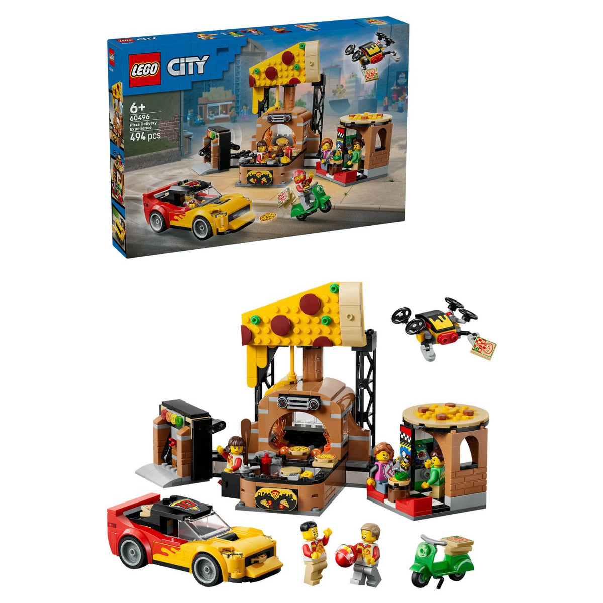 60496 LEGO 60496 City Pizza-Liefererlebnis mit Fahrzeugen (2.5.)