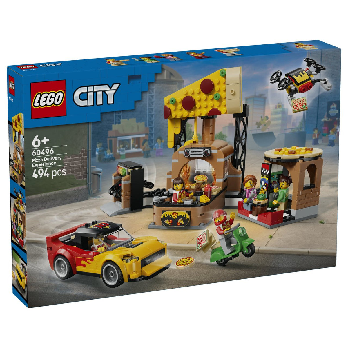 60496 LEGO 60496 City Pizza-Liefererlebnis mit Fahrzeugen (2.5.)