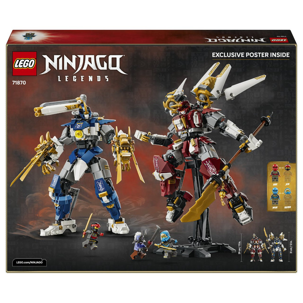 71870 LEGO 71870 NINJAGO Die Zwillings-Titanmechs (2.5.)