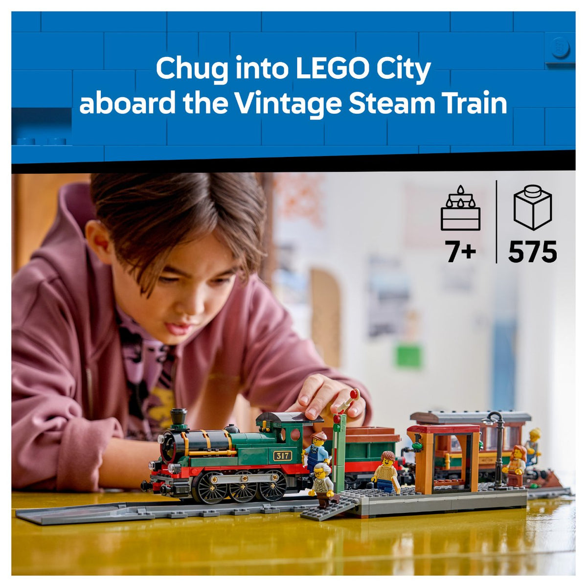 60511 LEGO 60511 City Klassischer Dampfzug (2.5.)
