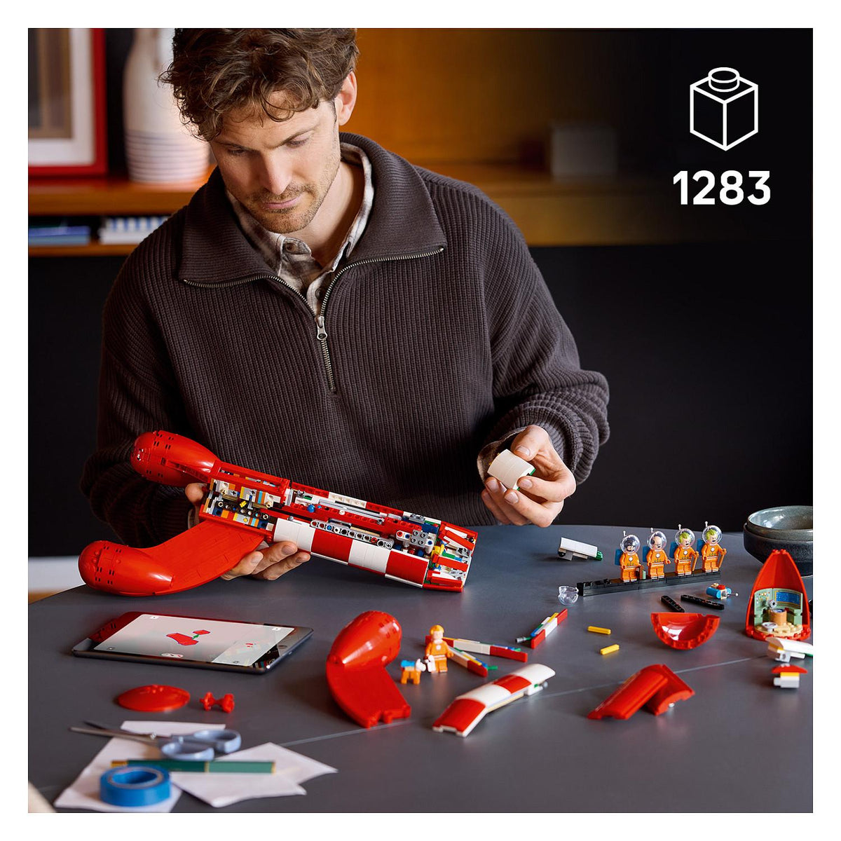 21367 Ideas Die Mondrakete von Tintin