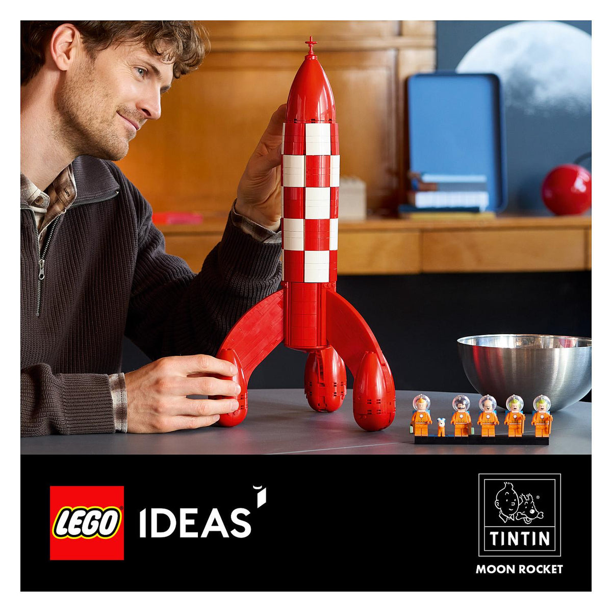 21367 Ideas Die Mondrakete von Tintin