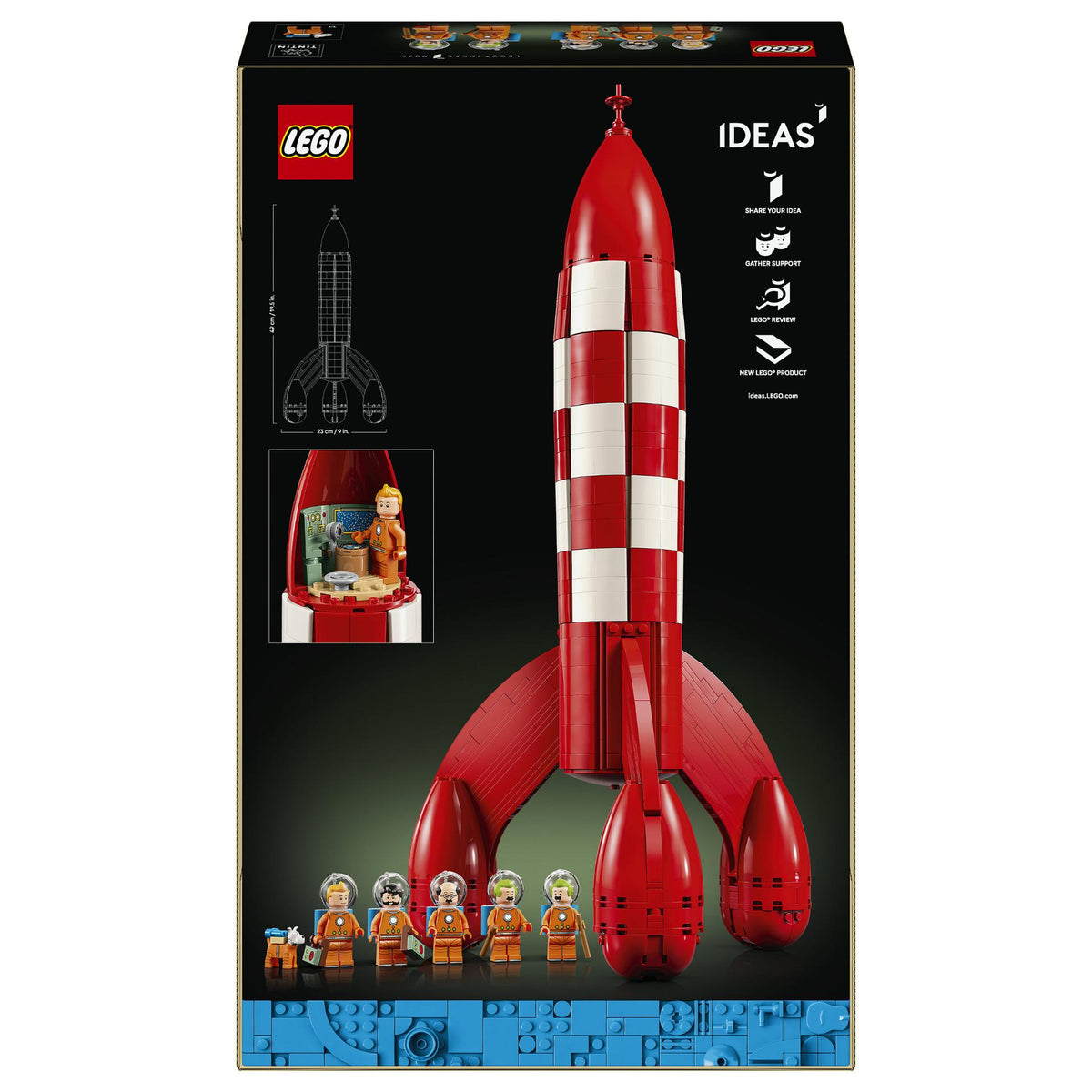 21367 Ideas Die Mondrakete von Tintin