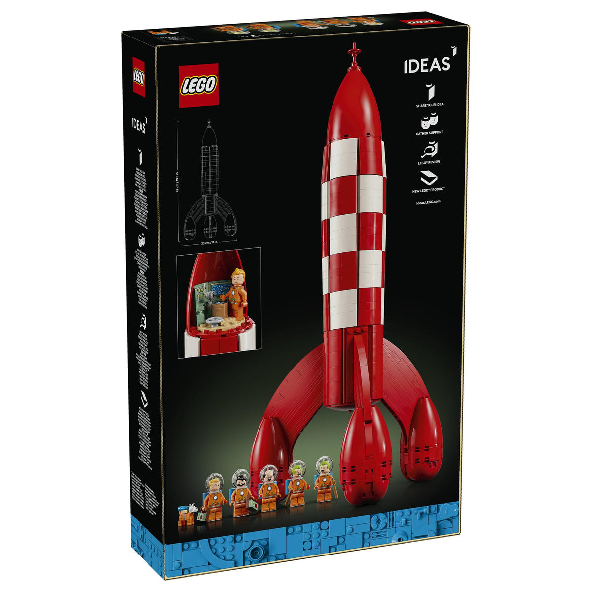 21367 Ideas Die Mondrakete von Tintin