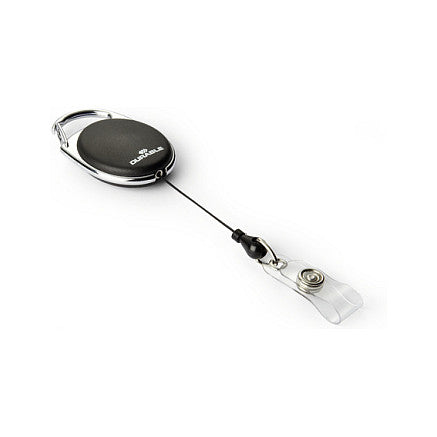 BADGE REEL STYLE - Namensschild mit Jojo - Schwarz - 10 Stück(e) - Metall - 80 cm