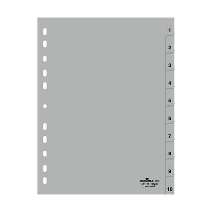 Zahlenregister (A4 geprägte Taben 1-10 PP volldecke