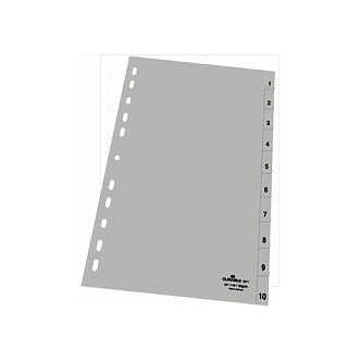 Zahlenregister (A4 geprägte Taben 1-10 PP volldecke