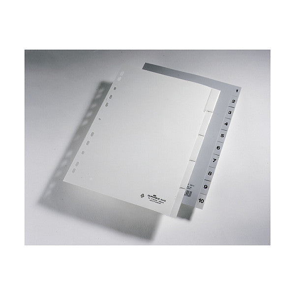 Zahlenregister (A4 geprägte Taben 1-10 PP volldecke