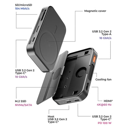 D ICY BOX IB-DK4071M-CU31 Multi Dockingstation