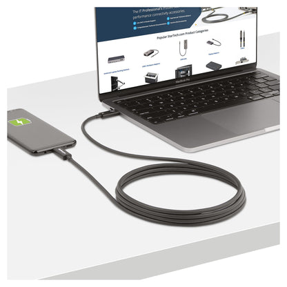 STARTECH.COM 2m Aktives Thunderbolt 4 Kabel 40 Gbit/s 100W PD 8K Display Kabel kompatibel mit USB4 Thunderbolt 3 USB-C DisplayPort