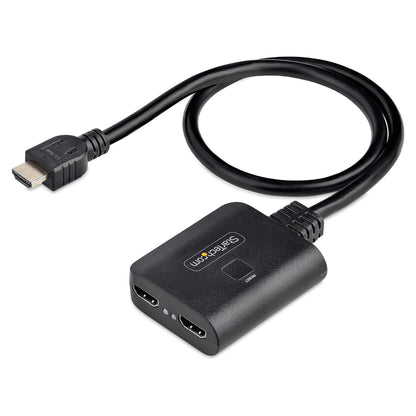 STARTECH.COM 2-Port HDMI Splitter 4K 60Hz HDMI 2.0 Video 4K HDMI Splitter 1In 2Out 1x2 HDMI Verteiler 4k HDR/HDCP Dual HDMI Splitter