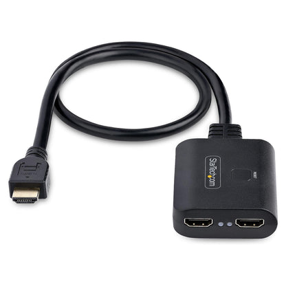 STARTECH.COM 2-Port HDMI Splitter 4K 60Hz HDMI 2.0 Video 4K HDMI Splitter 1In 2Out 1x2 HDMI Verteiler 4k HDR/HDCP Dual HDMI Splitter