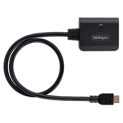 STARTECH.COM 2-Port HDMI Splitter 4K 60Hz HDMI 2.0 Video 4K HDMI Splitter 1In 2Out 1x2 HDMI Verteiler 4k HDR/HDCP Dual HDMI Splitter
