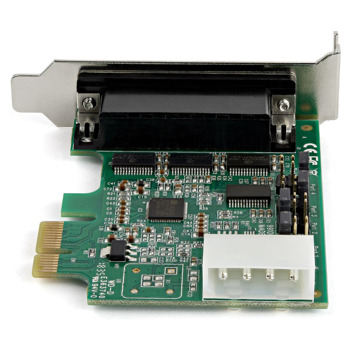 STARTECH.COM PCI Express serielle Schnittstellenkarte mit 4 Ports - 16950 UART - Low Profile - 256-Byte-FIFO-Cache