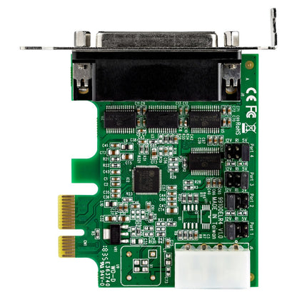 STARTECH.COM PCI Express serielle Schnittstellenkarte mit 4 Ports - 16950 UART - Low Profile - 256-Byte-FIFO-Cache
