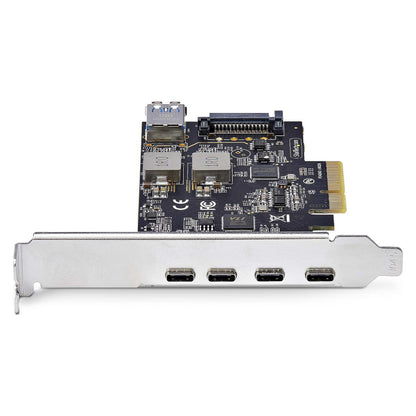 STARTECH.COM 5-Port USB-C PCIe Karte USB 3.2 10 Gbit USB C PCI Express USB C Erweiterungskarte 4x USB-C 1x USB-A Intern