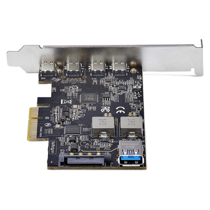 STARTECH.COM 5-Port USB-C PCIe Karte USB 3.2 10 Gbit USB C PCI Express USB C Erweiterungskarte 4x USB-C 1x USB-A Intern