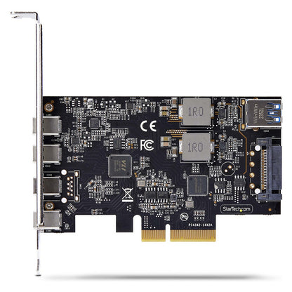 STARTECH.COM 5-Port USB-C PCIe Karte USB 3.2 10 Gbit USB C PCI Express USB C Erweiterungskarte 4x USB-C 1x USB-A Intern