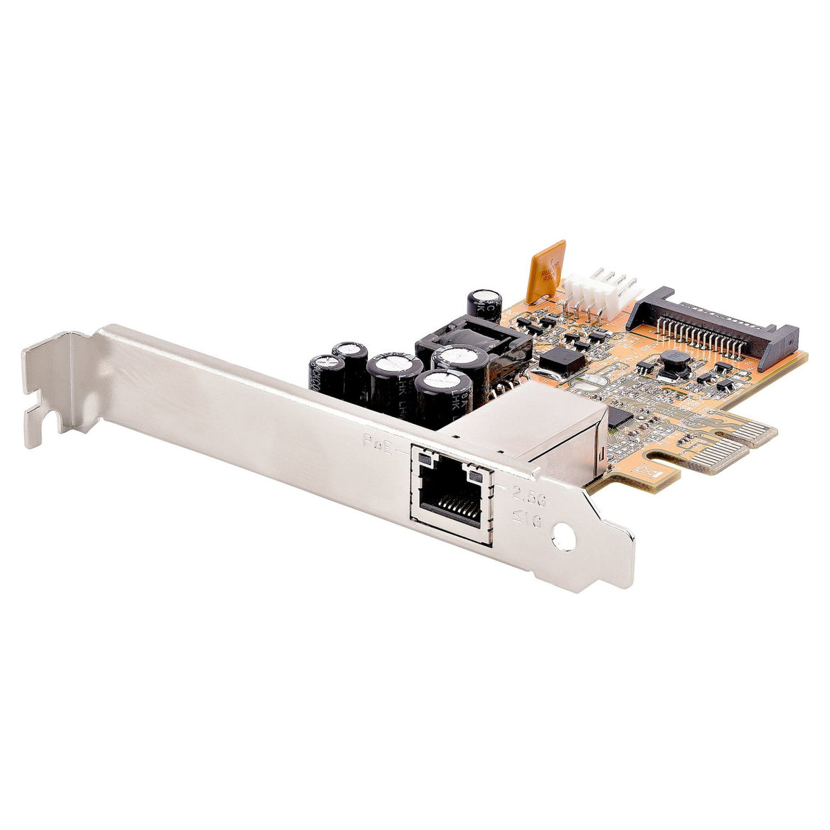 STARTECH.COM 1 Port 2,5Gbit/s PoE Netzwerkkarte PCI Express Ethernet Karte RJ45 30W 802.3at PCIe PoE NIC PoE LAN Adapter