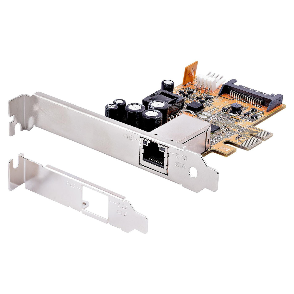 STARTECH.COM 1 Port 2,5Gbit/s PoE Netzwerkkarte PCI Express Ethernet Karte RJ45 30W 802.3at PCIe PoE NIC PoE LAN Adapter