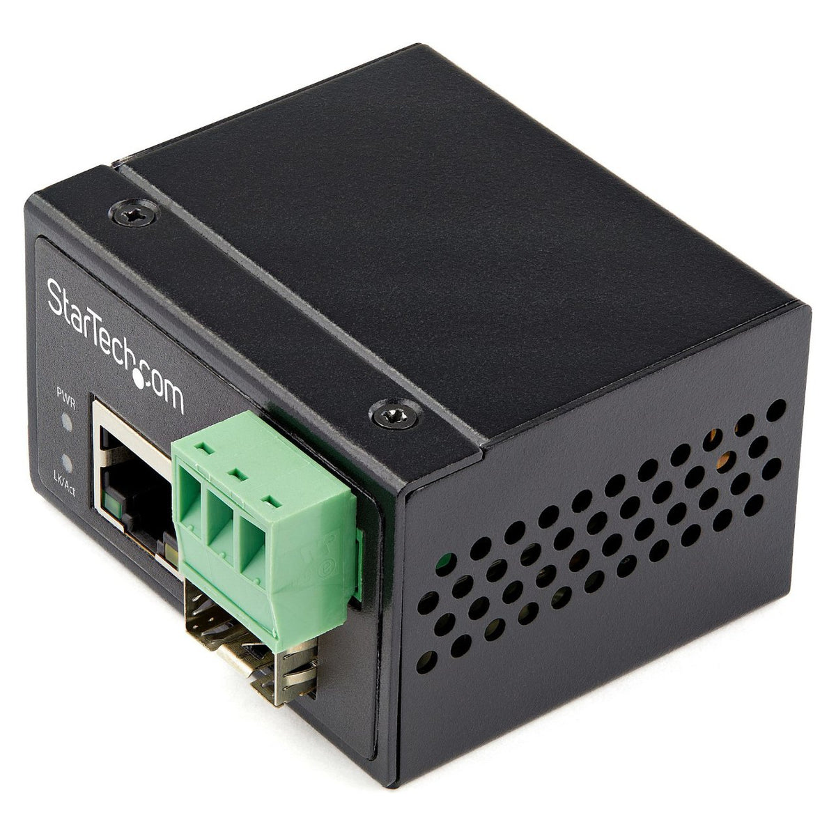 Industrial Media Converter - 100Mbit/s Medienkonverter LWL Kupfer - SM/MM Glasfaser auf Kupfer 12-56V DC IP-30
