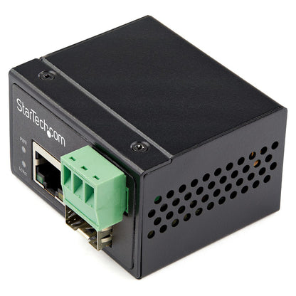 Industrial Media Converter - 100Mbit/s Medienkonverter LWL Kupfer - SM/MM Glasfaser auf Kupfer 12-56V DC IP-30