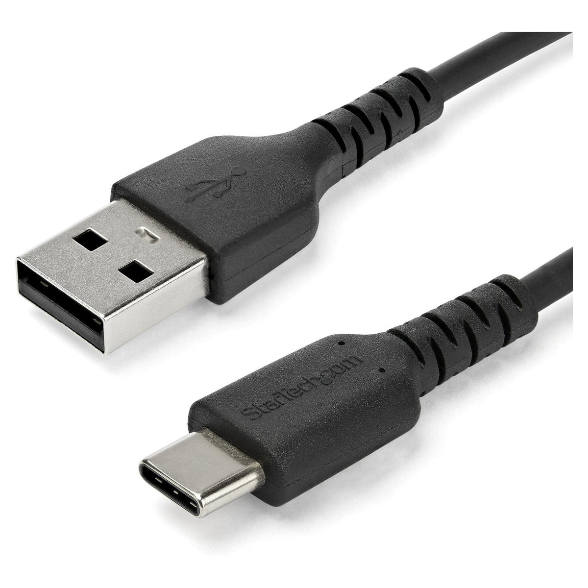 STARTECH.COM 1m USB 2.0 auf USB-C Kabel - Hochwertiges USB 2.0 Kabel - USB-Kabel - Schwarz - Aramidfaser