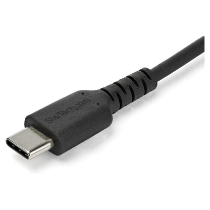 STARTECH.COM 1m USB 2.0 auf USB-C Kabel - Hochwertiges USB 2.0 Kabel - USB-Kabel - Schwarz - Aramidfaser