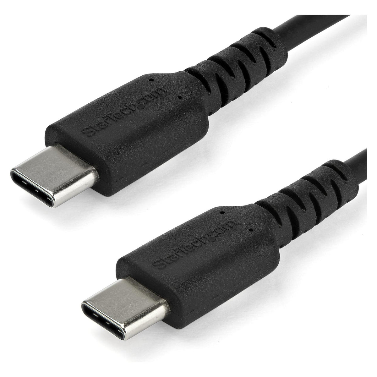 STARTECH.COM RUSB2CC2MB USB-C Kabel 2m hochwertiges USB 2.0 Typ-C Datenbertragungs und Ladekabel St/St Schwarz