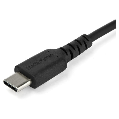STARTECH.COM RUSB2CC2MB USB-C Kabel 2m hochwertiges USB 2.0 Typ-C Datenbertragungs und Ladekabel St/St Schwarz