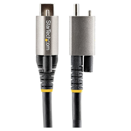 STARTECH.COM 1m USB-C cable with top screw locking 10Gbit/s - USB 3.1/3.2 Gen 2 Type-C cable - 100W 5A PD DP-Alt-Mode