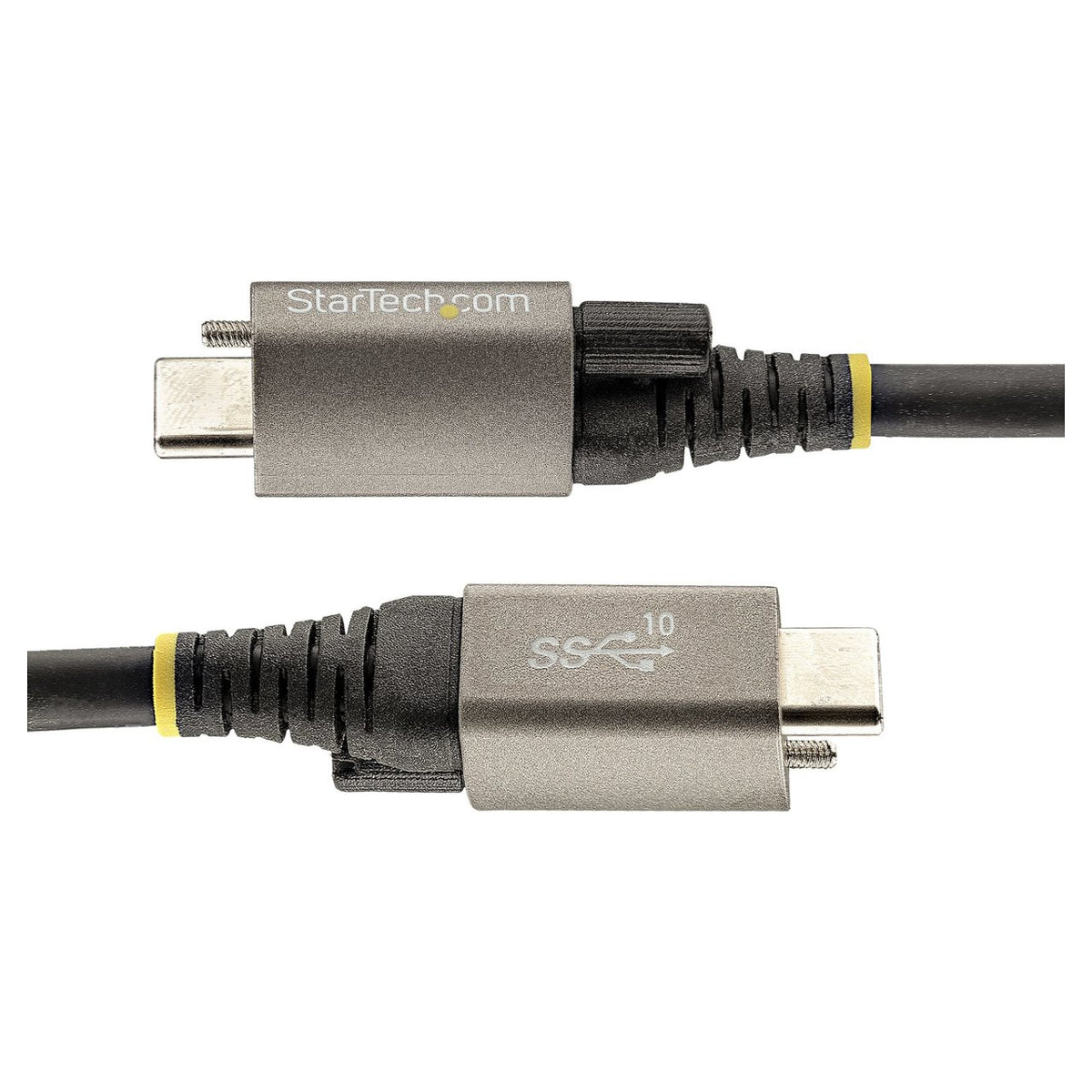 STARTECH.COM 1m USB-C cable with top screw locking 10Gbit/s - USB 3.1/3.2 Gen 2 Type-C cable - 100W 5A PD DP-Alt-Mode