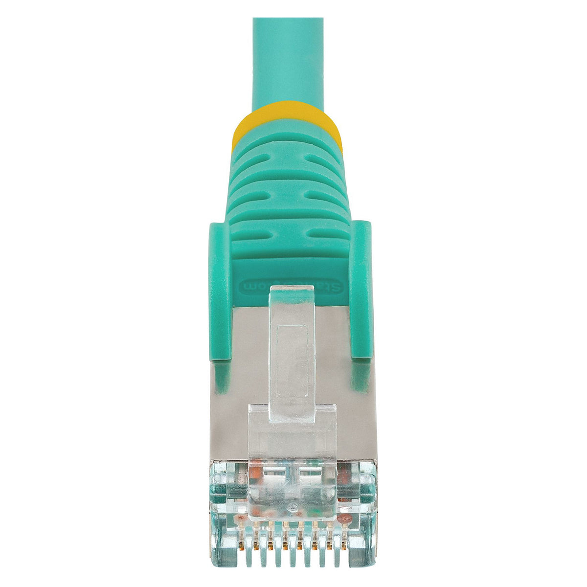 STARTECH.COM 3m CAT6a Ethernet Cable Aqua Low Smoke Zero Halogen LSZH 10GbE 100W PoE S/FTP Snagless RJ-45 Network Patch Cord