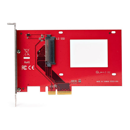 U.3 PCIe Adapterkarte PCIe 4.0 x4 Adapter fur 6,35cm 2,5Zoll U.3 NVMe SSDs SFF-TA-1001 PCI Express Add-in Karte