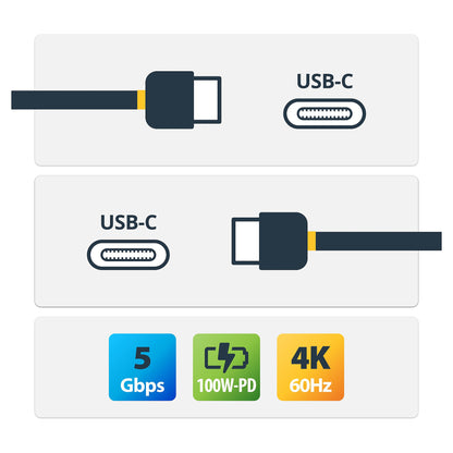 STARTECH.COM 2 m USB-C Kabel Gewinkelt 5Gbit/s USB C auf USB C Datenkabel/Monitor/Docking Station Kabel 4K 100W