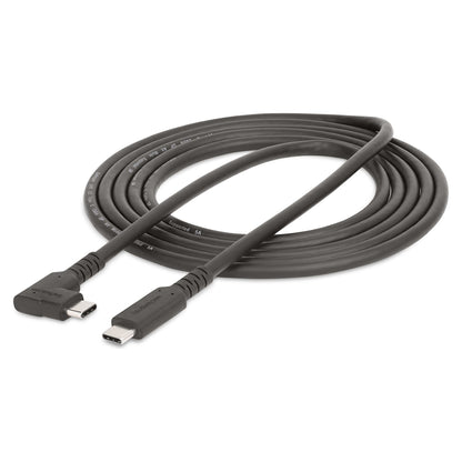 STARTECH.COM 2 m USB-C Kabel Gewinkelt 5Gbit/s USB C auf USB C Datenkabel/Monitor/Docking Station Kabel 4K 100W