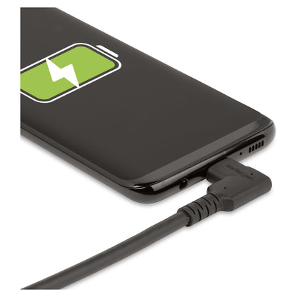STARTECH.COM 2 m USB-C Kabel Gewinkelt 5Gbit/s USB C auf USB C Datenkabel/Monitor/Docking Station Kabel 4K 100W