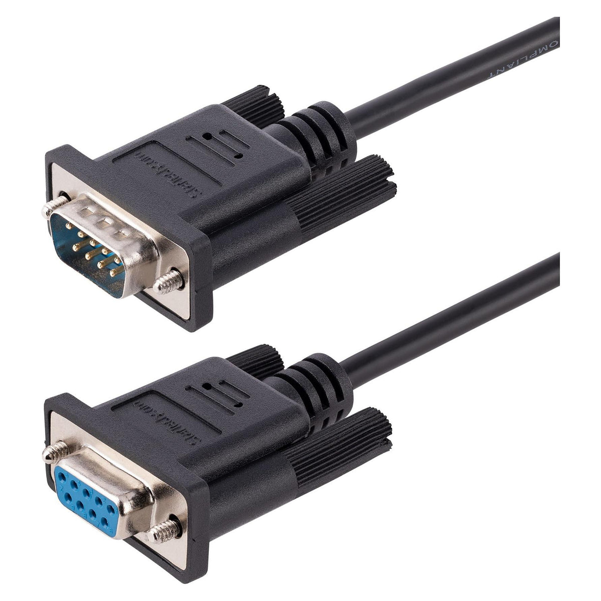 STARTECH.COM 3m RS232 Serial Null Modem Cable Crossover Serial Cable w Al-Mylar Shielding DB9 Serial COM Port Cable Female to Male