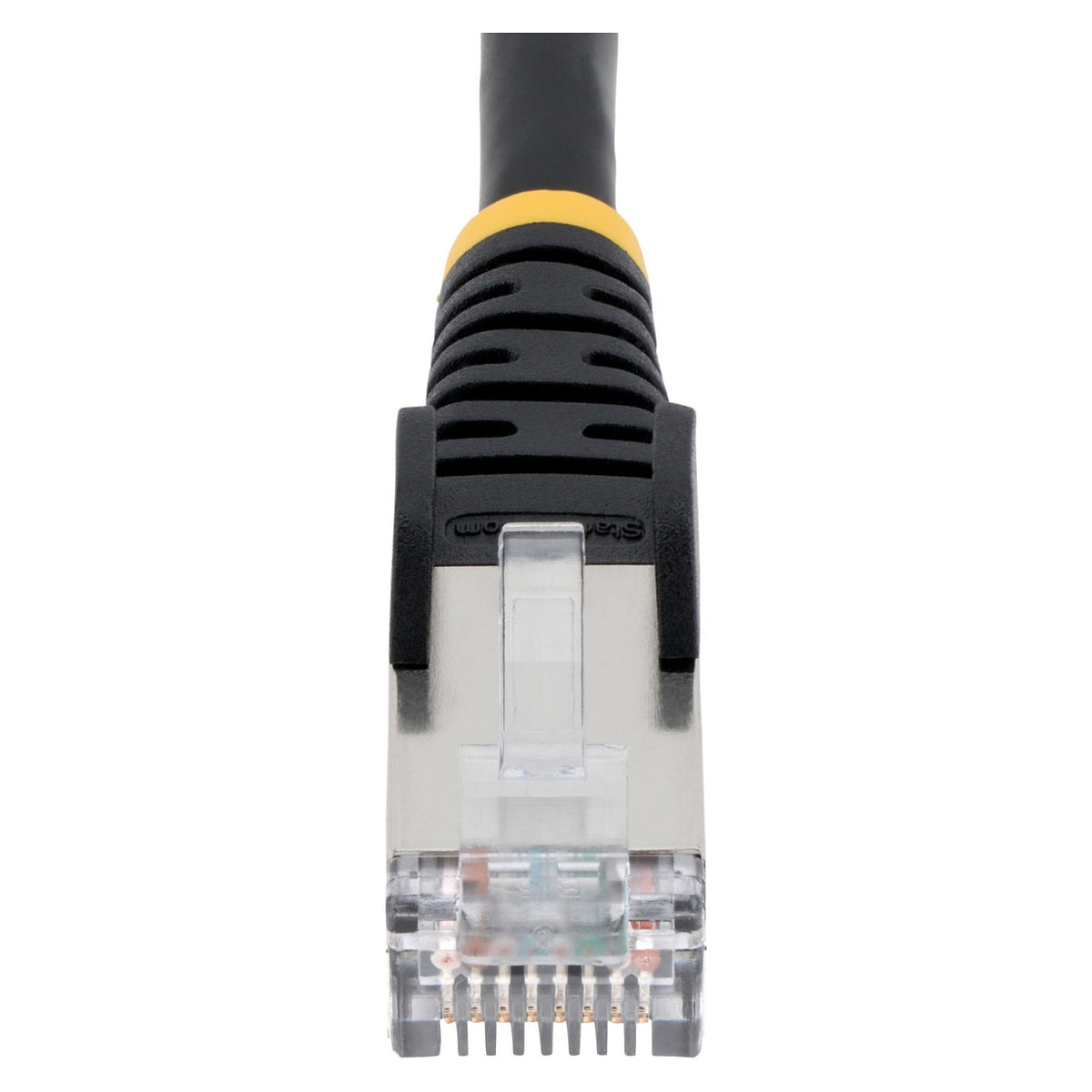 STARTECH.COM 5m CAT6a Ethernet Cable Black Low Smoke Zero Halogen LSZH 10GbE 100W PoE S/FTP Snagless RJ-45 Network Patch Cord