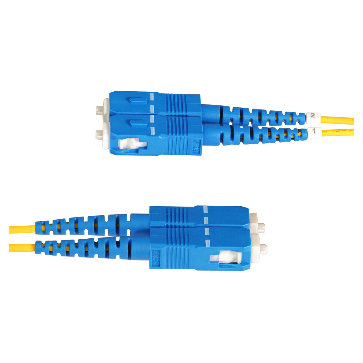 STARTECH.COM 2m OS2 LWL Patchkabel LC zu SC UPC Singlemode Duplex 9/125um 10G Kabel LSZH Glasfaserkabel LC auf SC