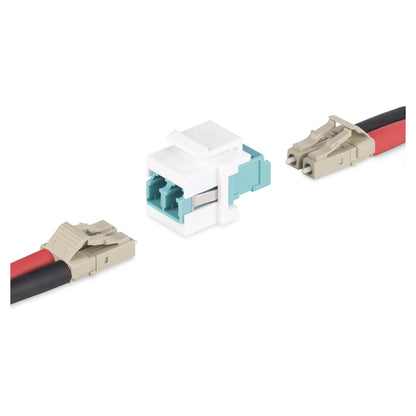 STARTECH.COM LC LC Kupplung LC Glasfaserverbindung LC/UPC LWL Duplex Kupplung Glasfaserkabel Stecker fur Patch Panele