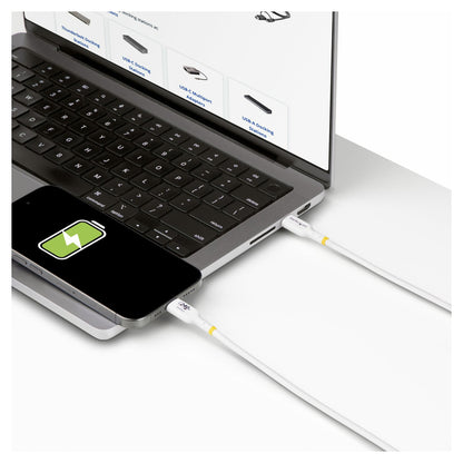 STARTECH.COM 2m Weisses USB-C Ladekabel USB-IF zertifiziert USB C Schnellladekabel 240W PD EPR USB C 2.0 Laptop-Ladekabel