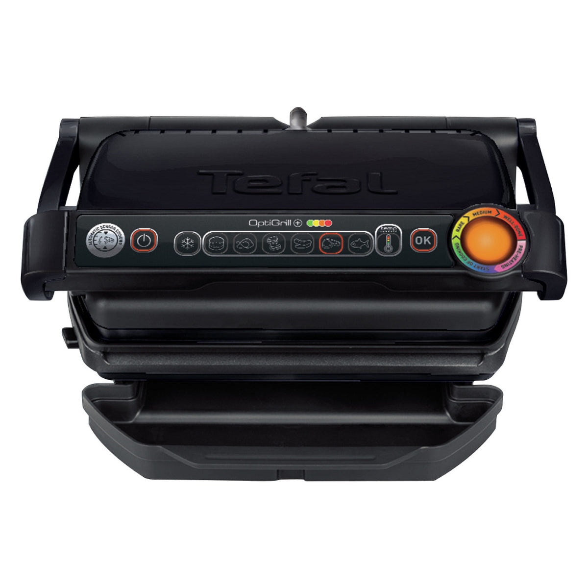 GC712834 Grill, OptiGrill+, 2000W, 6 automatic programs, Black