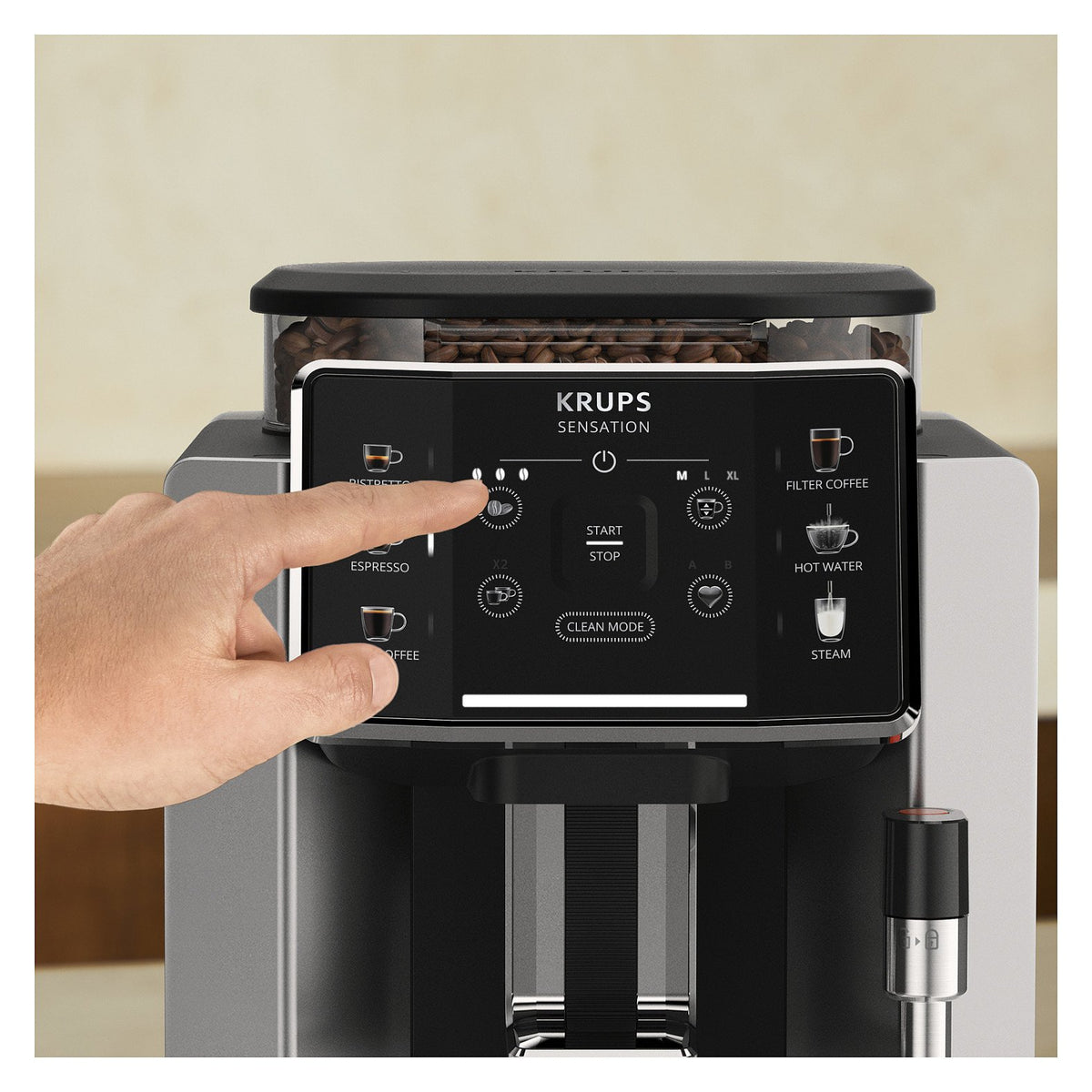 EA910E10 , Kaffeevollautomat , schwarz-silber
