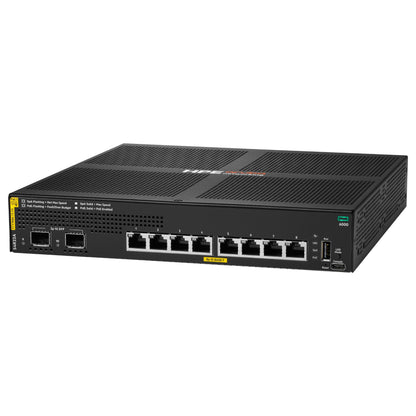 Aruba Networking CX 6000 8-port 10M/100M/1G Class 4 PoE 2-port SFP 1G 67W Switch