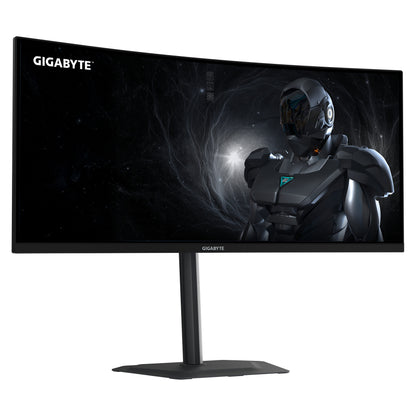 86,4cm/34" (3440x1440) GIGABYTE G34WQC2 1500R WQHD VA 1ms 200Hz HDMI DisplayPort HDR VESA Speaker