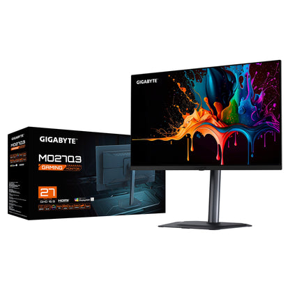68,6cm/27" (2560x1440) GIGABYTE MO27Q3 WQHD QD-OLED 0,03ms 360Hz HDMI DisplayPort USB-C USB HDR VESA Speaker Pivot