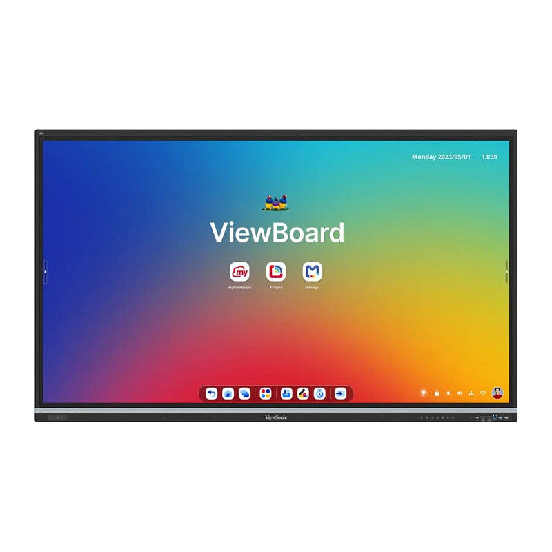 189,2cm/74,5" (3840x2160) ViewSonic IFP7551-3C 16:9 4K TFT LCD 6,5ms HDMI DisplayPort USB-C USB LAN VESA Speaker Touch