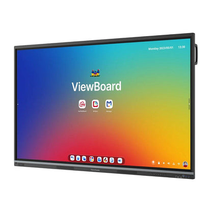 189,2cm/74,5" (3840x2160) ViewSonic IFP7551-3C 16:9 4K TFT LCD 6,5ms HDMI DisplayPort USB-C USB LAN VESA Speaker Touch