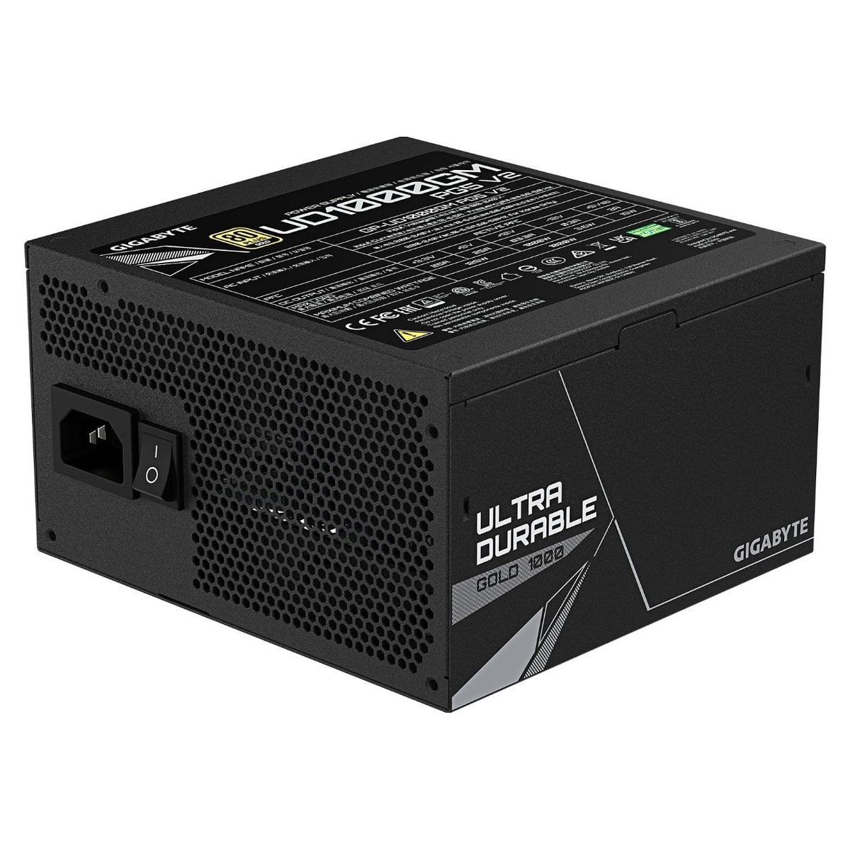 1000W GIGABYTE UD1000GM PG5 V2 1000W ATX Netzteil, 80+ Gold, PCIe5.1, ATX3.1 voll modular